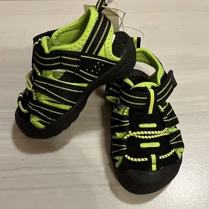 Koala Kids Black Sandals for Baby, Size 5